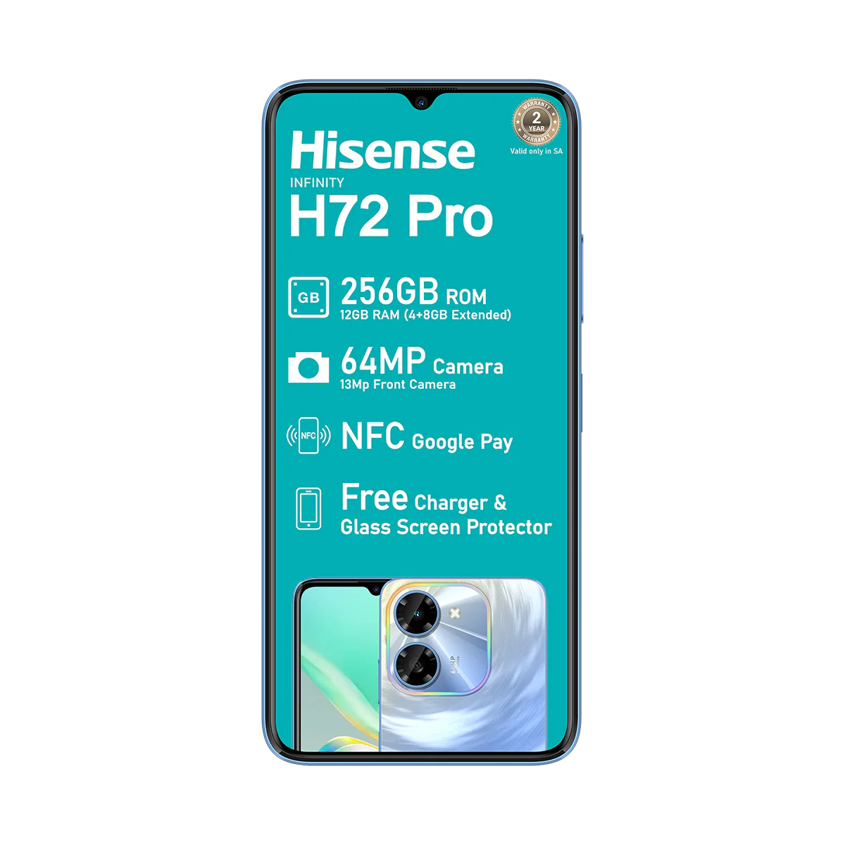 Hisense H72 Pro 256GB Dual Sim - Image 3
